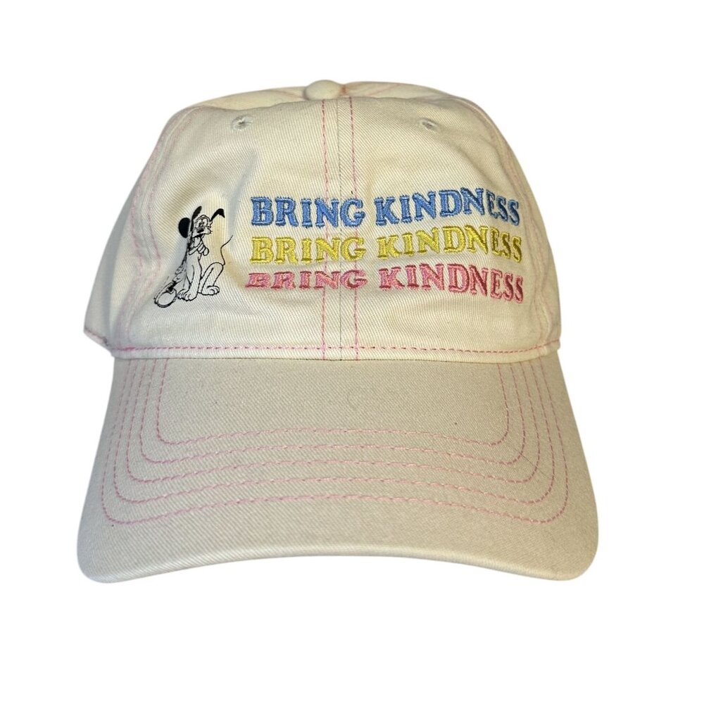 Mickey Mouse and Pluto 'Bring Kindness' Baseball Cap Adjustable Hat Adult No Tag